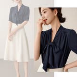 ボウタイリボンブラウス トップス シャツ | Beststore | 詳細画像19 