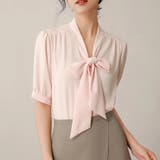 ボウタイリボンブラウス トップス シャツ | Beststore | 詳細画像6 