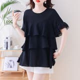 シフォンブラウス フレア袖 ブラウストップス | Beststore | 詳細画像6