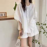 ナチュラル 無地 トップス シャツブラウス レディース | Beststore | 詳細画像8