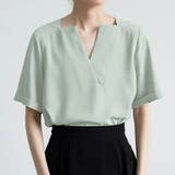 キーネック 半袖 シャツブラウス | Beststore | 詳細画像19