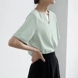 キーネック 半袖 シャツブラウス | Beststore | 詳細画像21