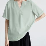 キーネック 半袖 シャツブラウス | Beststore | 詳細画像23