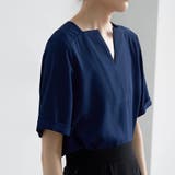 キーネック 半袖 シャツブラウス | Beststore | 詳細画像40