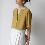 キーネック 半袖 シャツブラウス | Beststore | 詳細画像55