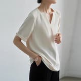 キーネック 半袖 シャツブラウス | Beststore | 詳細画像6