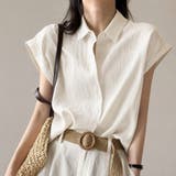 アイボリー | フレンチスリーブ ヨーク切替ルーズシャツ | Beststore