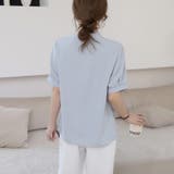 【洗練された大人の気品】ゴールドメタルアクセント Vネック ボウタイ風シフォンブ… | Beststore | 詳細画像8