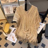 【全4色】オーバーサイズ かぎ針編み風 Vネック | Beststore | 詳細画像22