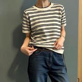 サマーニット ボーダー柄 トップス | Beststore | 詳細画像1