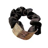 メタルバックル付サテンシュシュ ヘアゴム ニュアンスゴールド ヘアアクセサリー | Beststore | 詳細画像10 