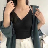 ブラック | レース インナー タンクトップ | Beststore