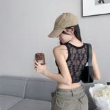 インナー タンクトップ レース付きレースインナーベスト背中肌みせ | Beststore | 詳細画像3