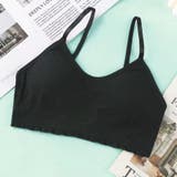 ブラック | キャミソール カップ付 キャミタンクトップ | Beststore