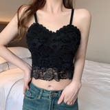 総レース ビスチェ風 キャミソール トップ  パッド付き | Beststore | 詳細画像2 