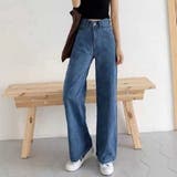 デニムワイドパンツハイウエストレディース ストリート 大人美脚オルチャン | Beststore | 詳細画像2 