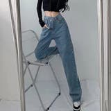 ストレートデニム ウエストレイヤード風 デニムパンツ | Beststore | 詳細画像3