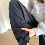コーデュロイパンツレディース秋冬 ワイドパンツ冬韓国風 リブ | Beststore | 詳細画像3