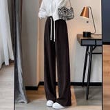 コーデュロイパンツレディース秋冬 ワイドパンツ冬韓国風 リブ | Beststore | 詳細画像6