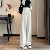 コーデュロイパンツ裏起毛レディース秋冬 ワイドパンツ冬韓国風 リブ | Beststore | 詳細画像5