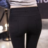 スキニーパンツ ハイウエストツイル ストレッチ性抜群 | Beststore | 詳細画像4 