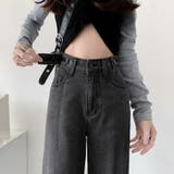 レディース デニムストレートパンツ ハイウエストジーンス | Beststore | 詳細画像9