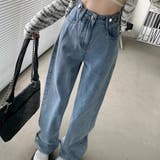 レディース デニムストレートパンツ ハイウエストジーンス | Beststore | 詳細画像4