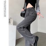 レディース デニムストレートパンツ ハイウエストジーンス | Beststore | 詳細画像7