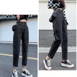ハイウエストレイヤード デニムスリムパンツ ボトムス | Beststore | 詳細画像7