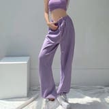 パープル | ストリート スウェット ワイドパンツ | Beststore