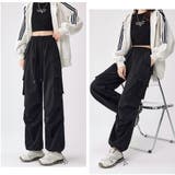 【全6色】ハイウエスト & ワイドシルエット ドローストリング カーゴパンツ | Beststore | 詳細画像6