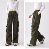 【全6色】ハイウエスト & ワイドシルエット ドローストリング カーゴパンツ | Beststore | 詳細画像14