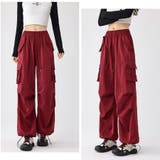 【全6色】ハイウエスト & ワイドシルエット ドローストリング カーゴパンツ | Beststore | 詳細画像16