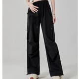【全6色】ハイウエスト & ワイドシルエット ドローストリング カーゴパンツ | Beststore | 詳細画像2