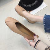 スクエアトゥパンプス フラットパンプス フラットシューズ | Beststore | 詳細画像8