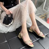 スクエアトゥ華奢 ストラップ サンダル | Beststore | 詳細画像8