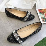 ポインテッドトゥバイカラー ツイード パンプス | Beststore | 詳細画像6 