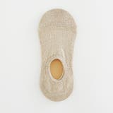 ベージュ | ソックス 靴下 極浅 刺繍 パンプス ヒール シンプル | Bifrost