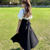 ブラック | バックリボンキャミワンピース | Bifrost