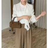 ホワイト | フリルカラー シャツ | Bifrost