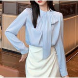 エレガント ボウタイ ブラウス | Bifrost | 詳細画像1 