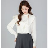 スタンドカラー アシメフリルトップス | Bifrost | 詳細画像2 