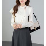 スタンドカラー アシメフリルトップス | Bifrost | 詳細画像13 