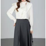 スタンドカラー アシメフリルトップス | Bifrost | 詳細画像14 