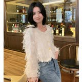 チュール フリル ショートカーディガン | Bifrost | 詳細画像4 