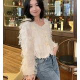 チュール フリル ショートカーディガン | Bifrost | 詳細画像14 