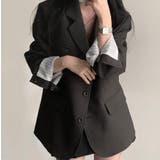 ストライプ ライナー テーラードジャケット | Bifrost | 詳細画像12