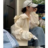 ベージュ | ルーズシルエット フーデッドジャケット | Bifrost