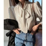 ドット ネックリボン ブラウス | Bifrost | 詳細画像2 