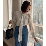 ドット ネックリボン ブラウス | Bifrost | 詳細画像6 